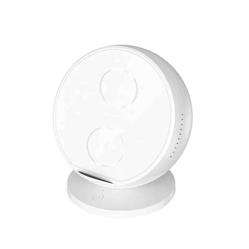 Multifunctional mobile phone wireless charger holder with Bluetooth speaker in black, blue, pink or white