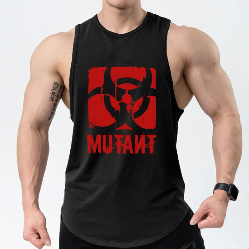 Loose fit polyester training waistvest in multiple colour variations including semicircle designs