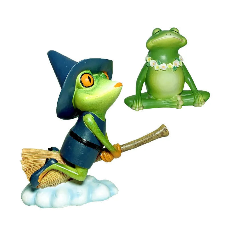 Magic Yoga Frog decoration ornament in RDW123 colour for home micro landscape displays
