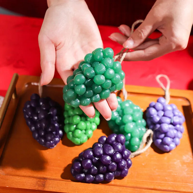 Purple and green grape cluster handmade soap bar with 80g net weight