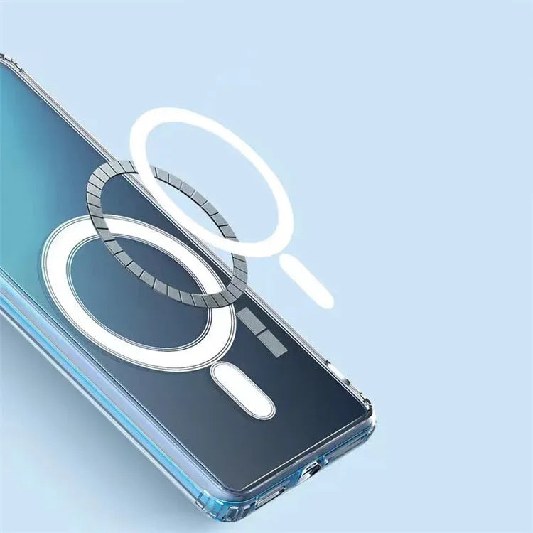 Transparent MagSafe magnetic phone case for Samsung S21 S22 S23 models