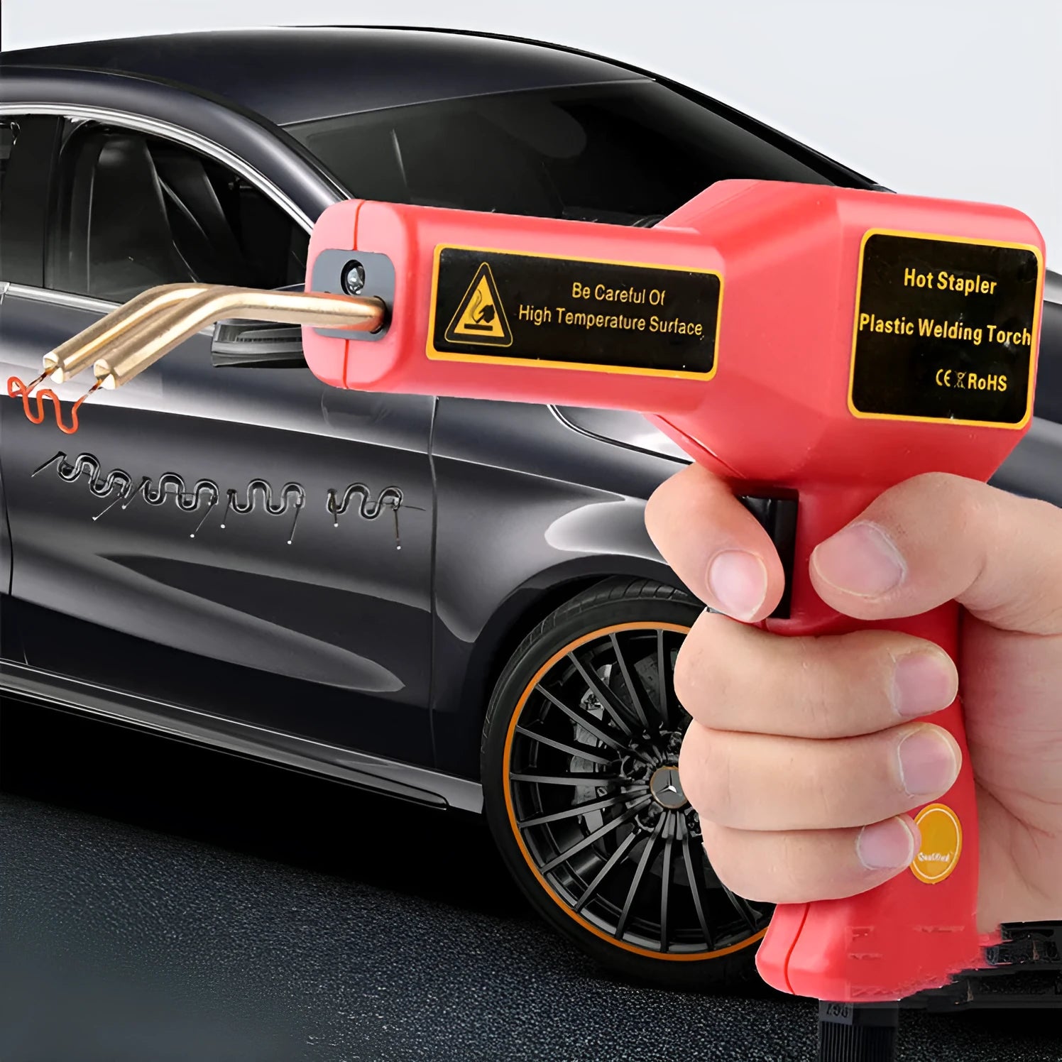 CR-307 plastic repair welding gun with LED light for car bumper repair