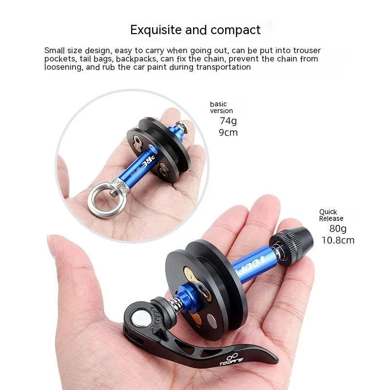 Aluminium alloy bicycle chain holder tool with three version options
