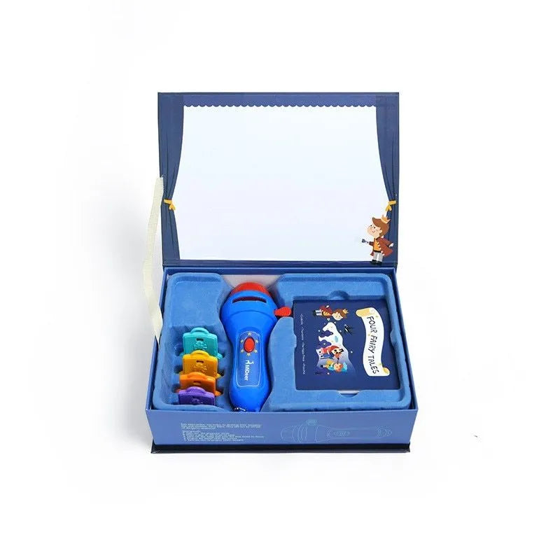 SmartKids children's storybook projector torch with four colourful projection discs for fairy tale storytelling