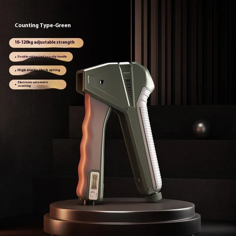 Adjustable hand gripper with mechanical counter display in multiple colour options