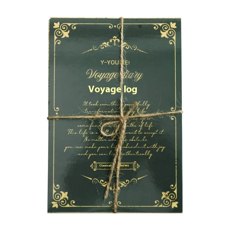Printed retro literary notebook letters in six vintage colour options for message decoration