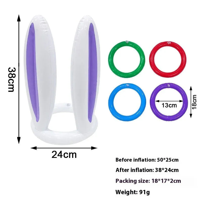 PVC inflatable character ferrule throwing toy in multiple Halloween and festive designs