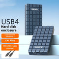 USB4 hard disk box aluminium enclosure for M.2 NVMe SSDs with 40Gbps speed