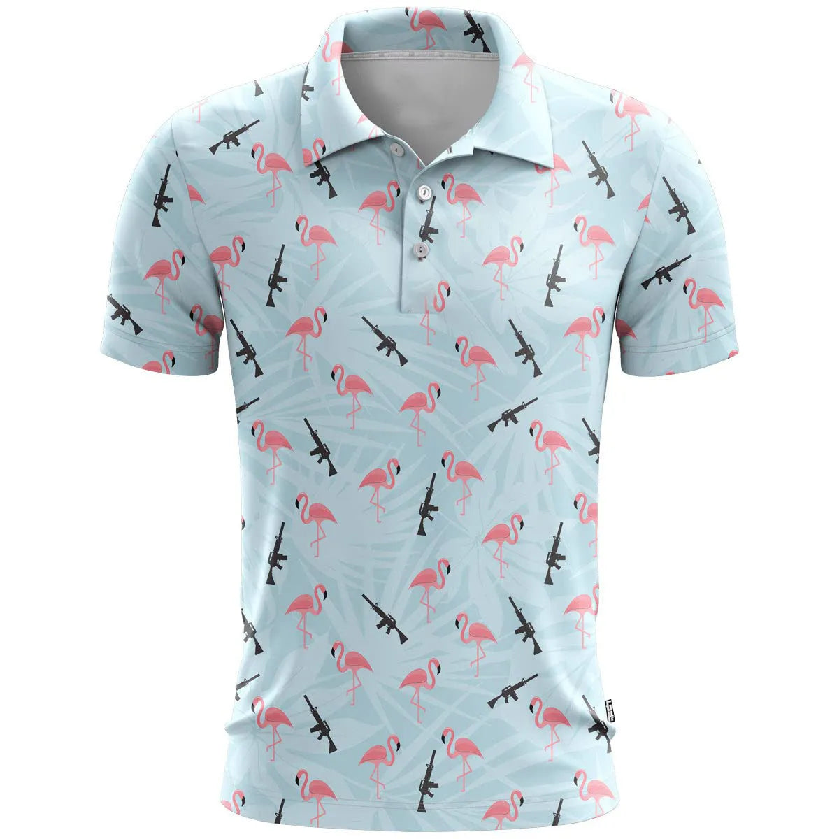Men's 3D printed sports short sleeve top in loose fit with colour pattern