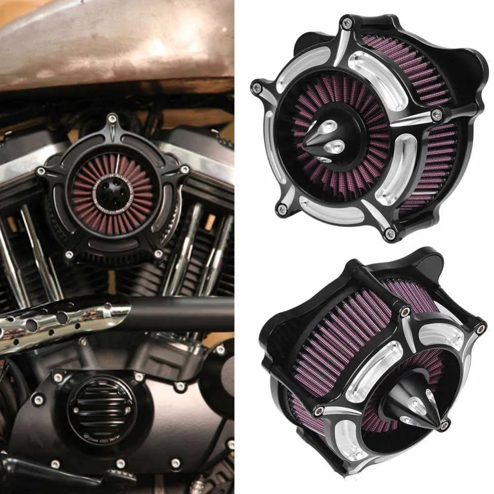 Aluminium motorcycle air filter accessory for Harley-Davidson 883 and Grand Glide models