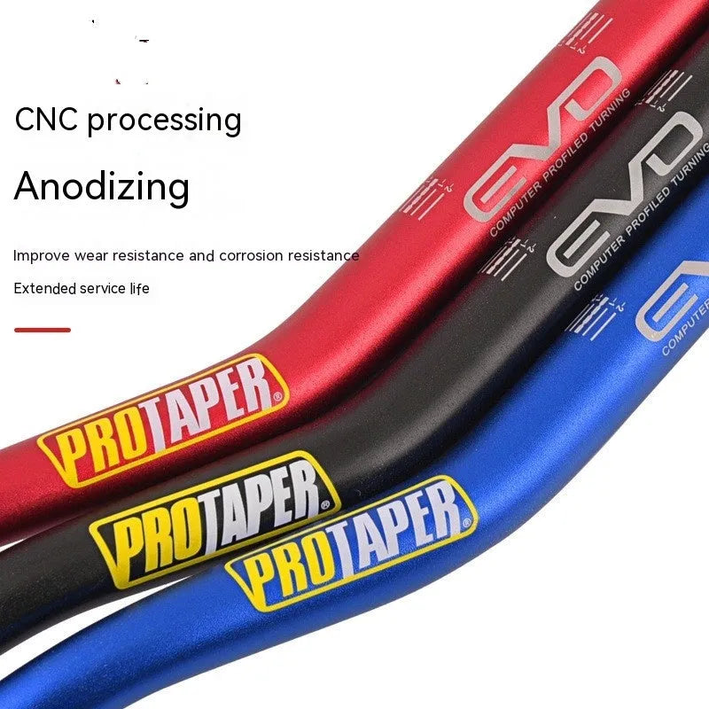 28mm aluminium alloy motorcycle handlebar with orange finish measuring 80cm wide with 10cm rise