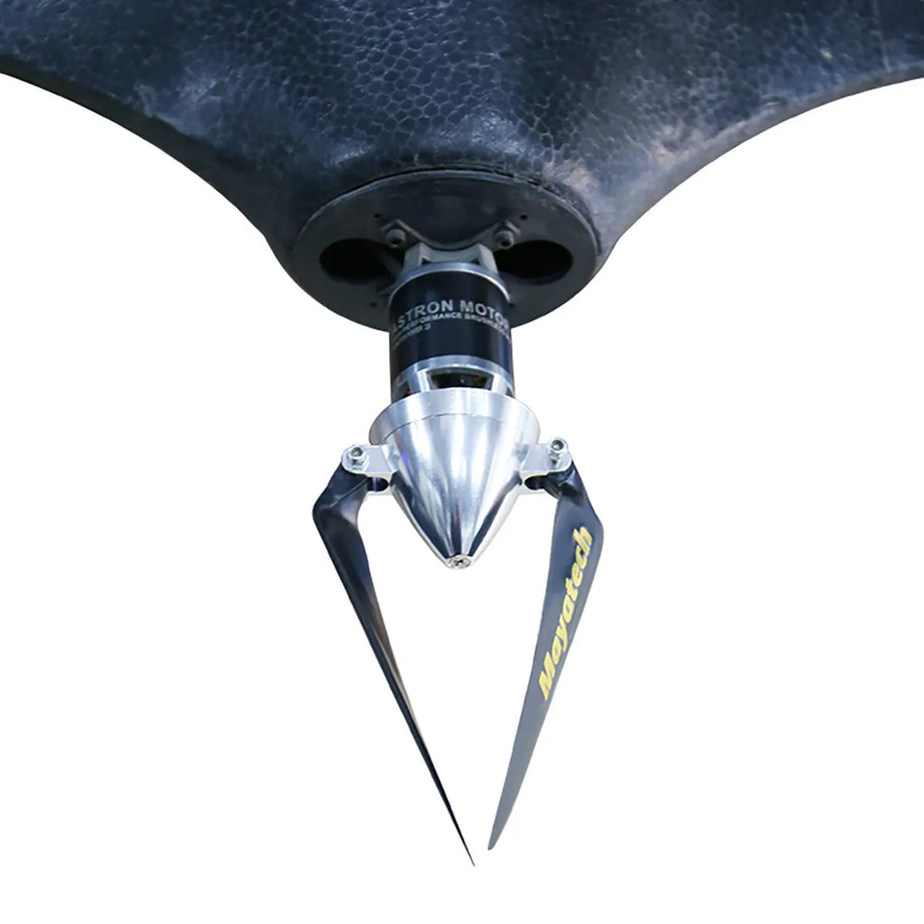Black folding paddle fittings with quick-disassembly mechanism measuring 12x6.5cm