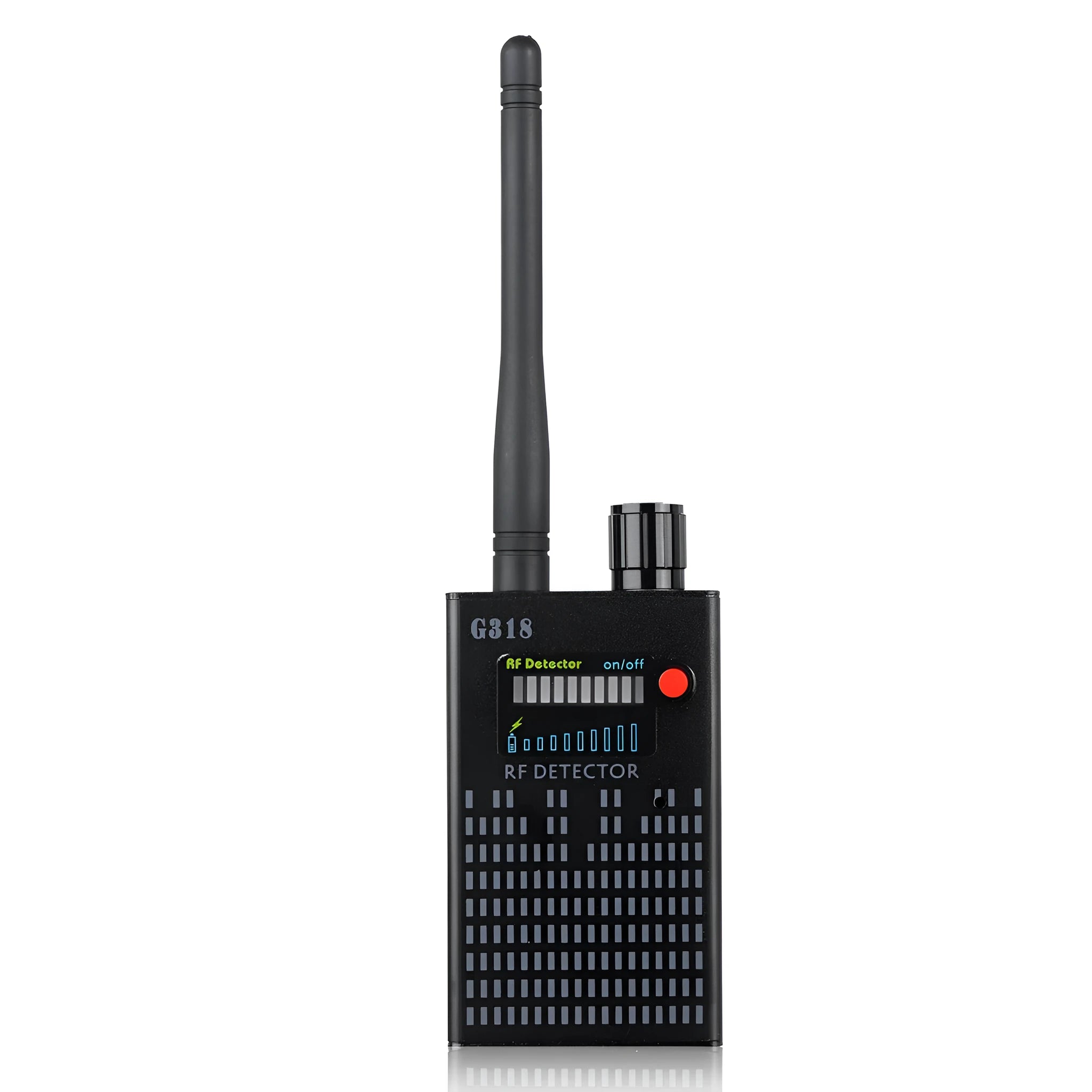 Black G318 aluminium alloy hole camera detector measuring 102x52.5x21.5mm for portable security checking