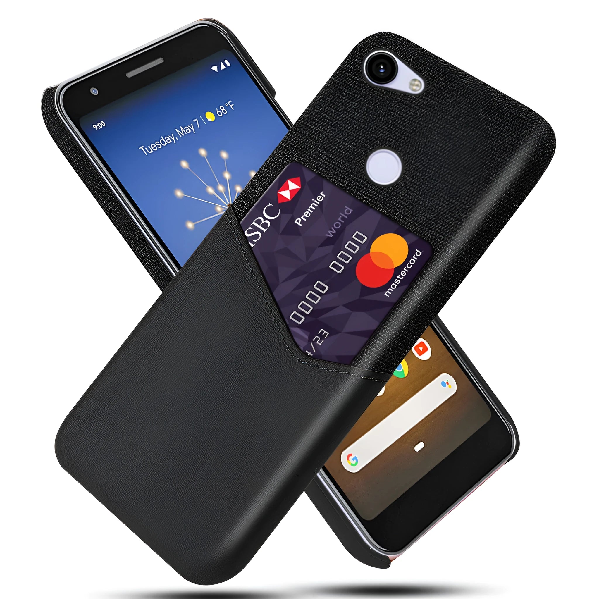 Google Pixel leather phone case in solid colour with injection-moulded waterproof and drop-resistant protection