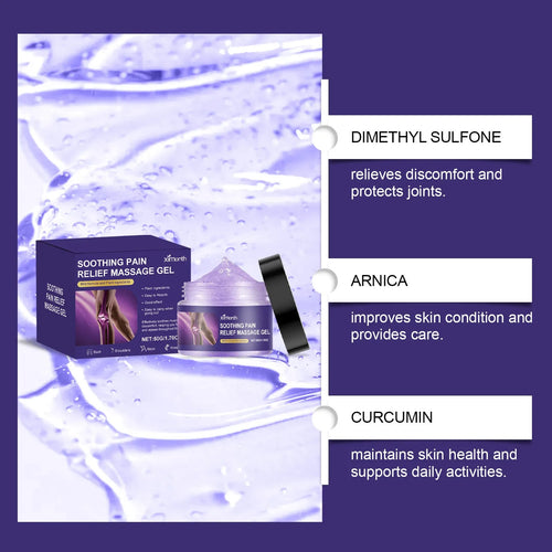 50g tube of body joint care gel for joints and muscles on a white background.