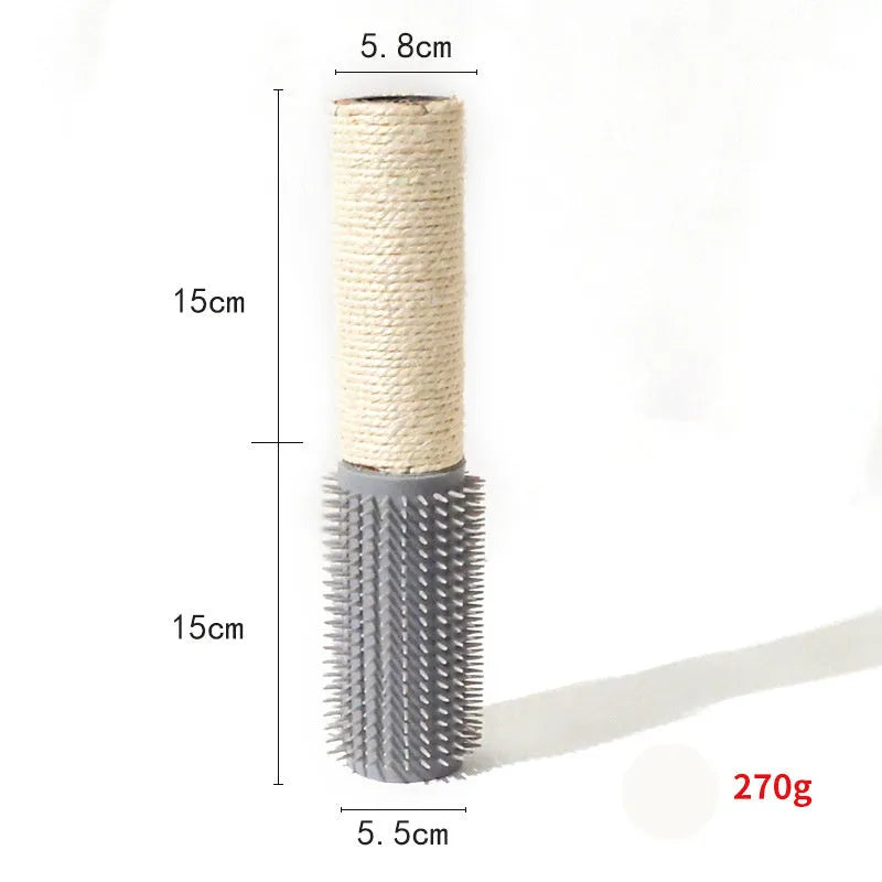 Sisal cat scratching post 30cm high with brown or grey colour options