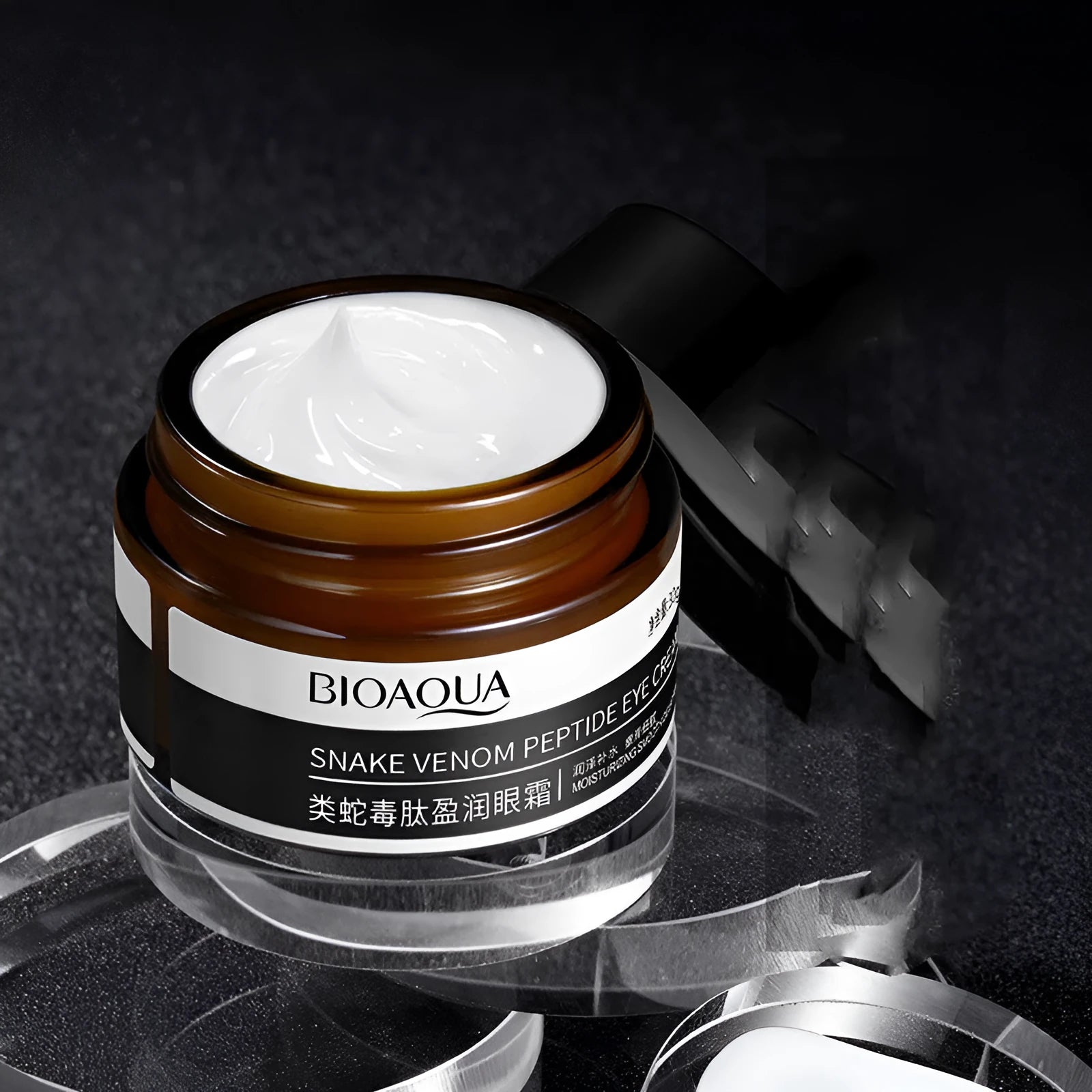 30g container of peptide firming eye cream for dark circles