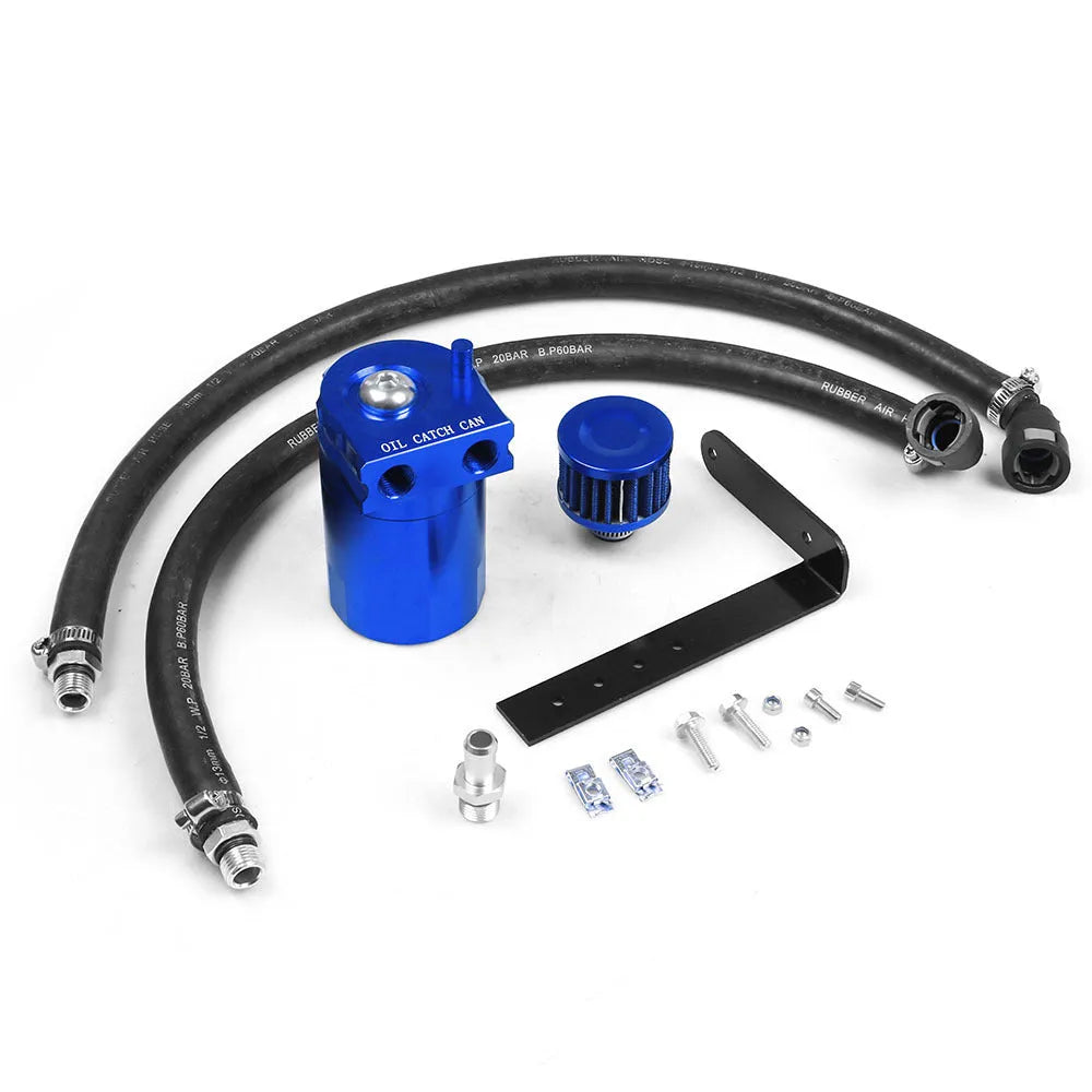 Aluminium alloy oil separator car modification part for Ford Expedition models in black, blue, red, or silver colours