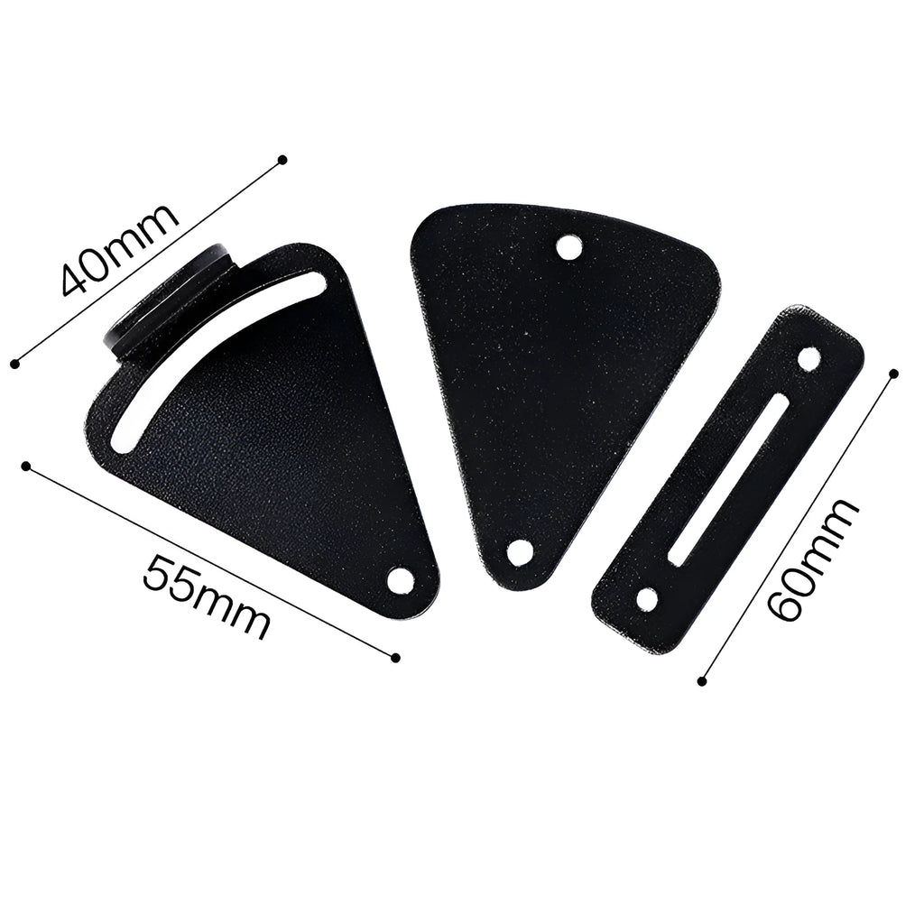 Black stainless steel sliding barn door lock for interior doors with S and M size options