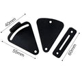 Black stainless steel sliding barn door lock for interior doors with S and M size options