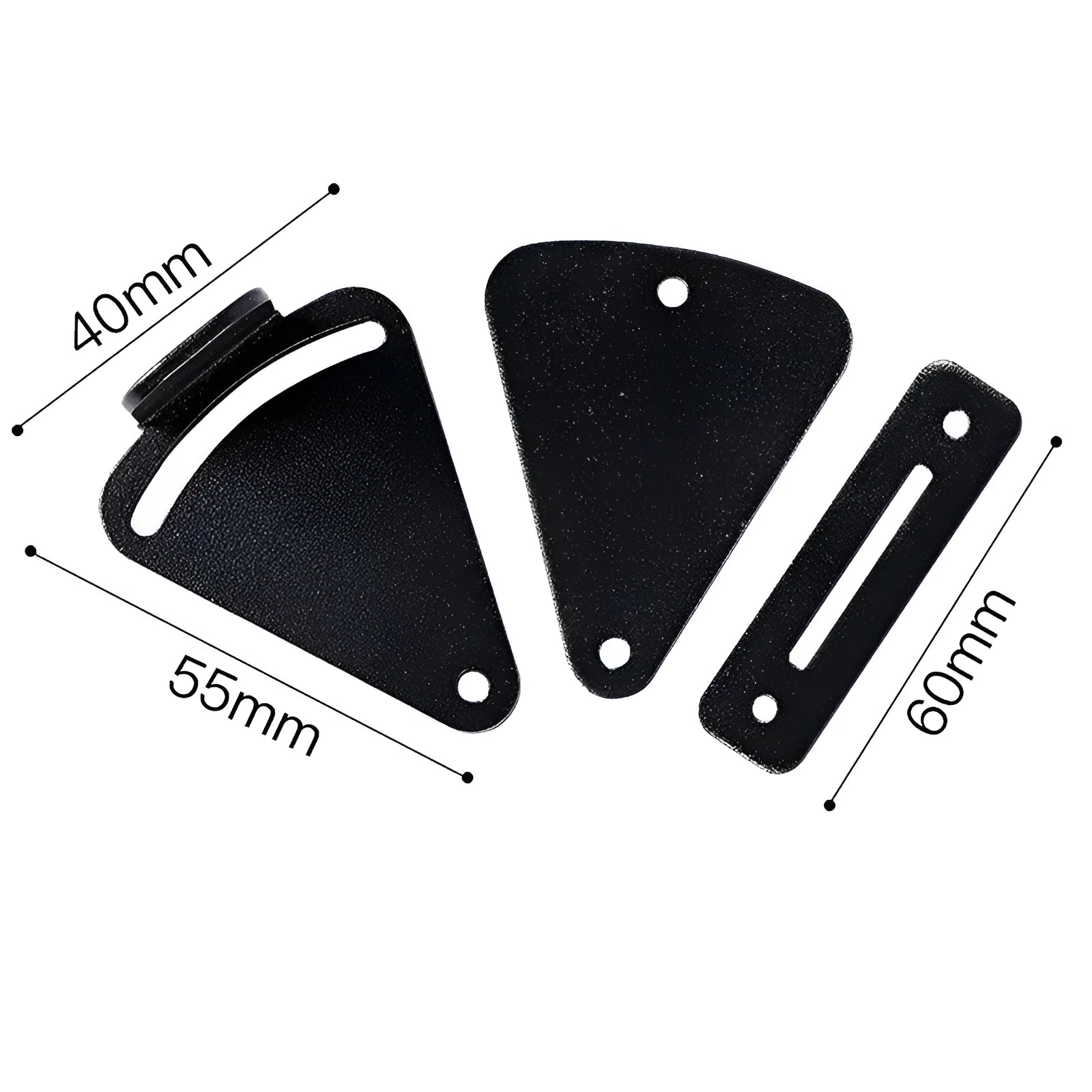 Black stainless steel sliding barn door lock for interior doors with S and M size options