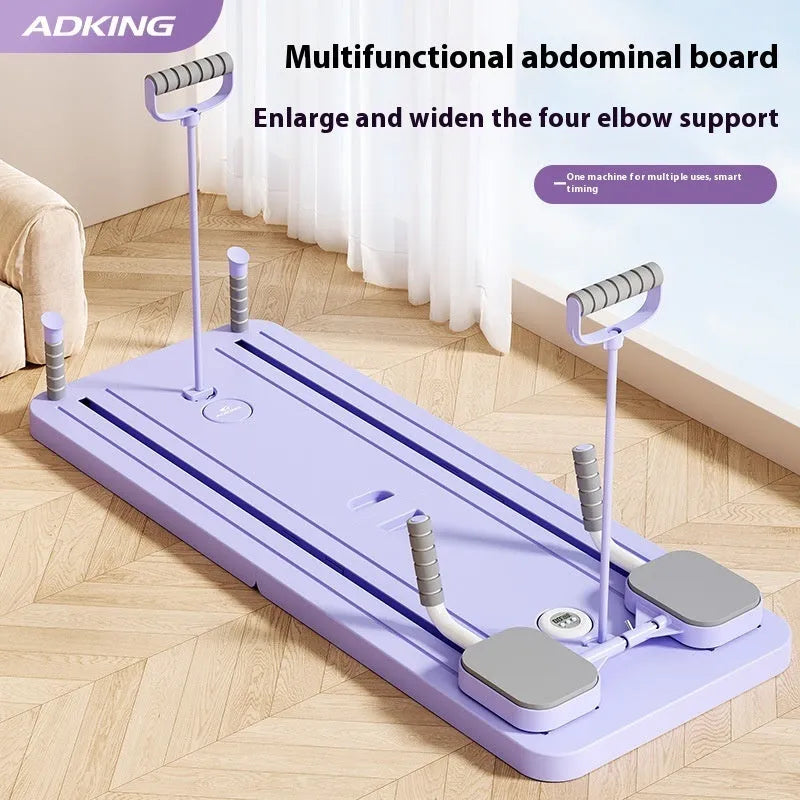 Standard purple automatic rebound abdominal wheel fitness equipment for home use