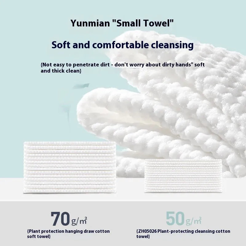 Disposable face cloth hanging removable soft towel roll with 100 sheets