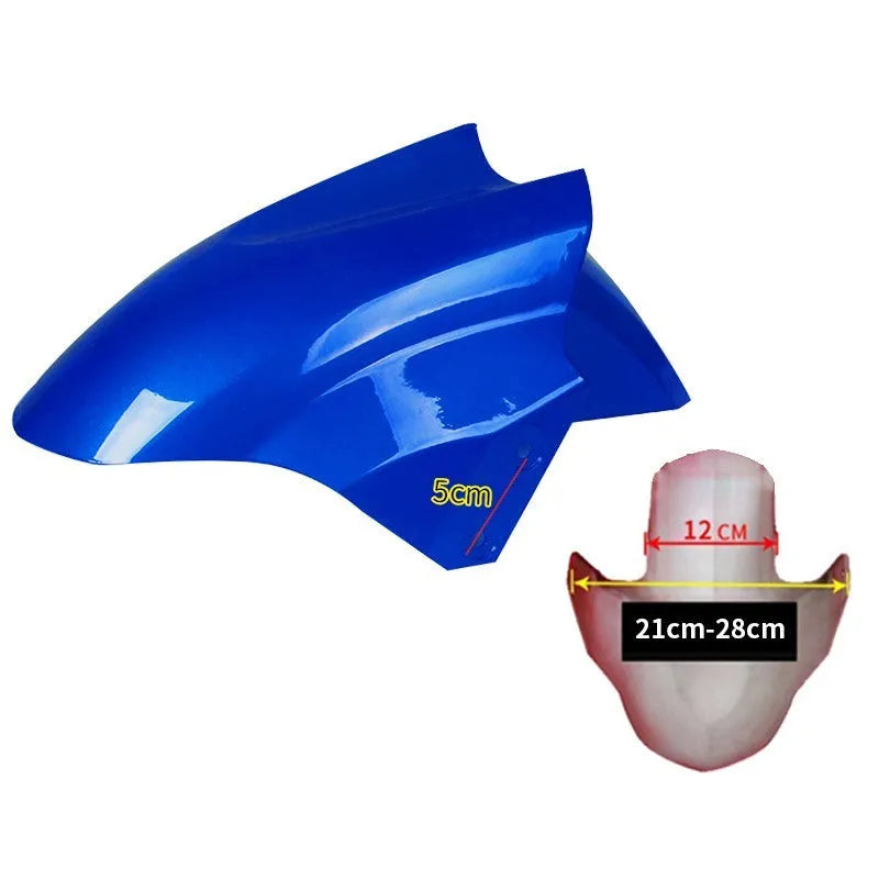 Electric car front wheel fender replacement part in ABS plastic, shown in a selection of available colours.