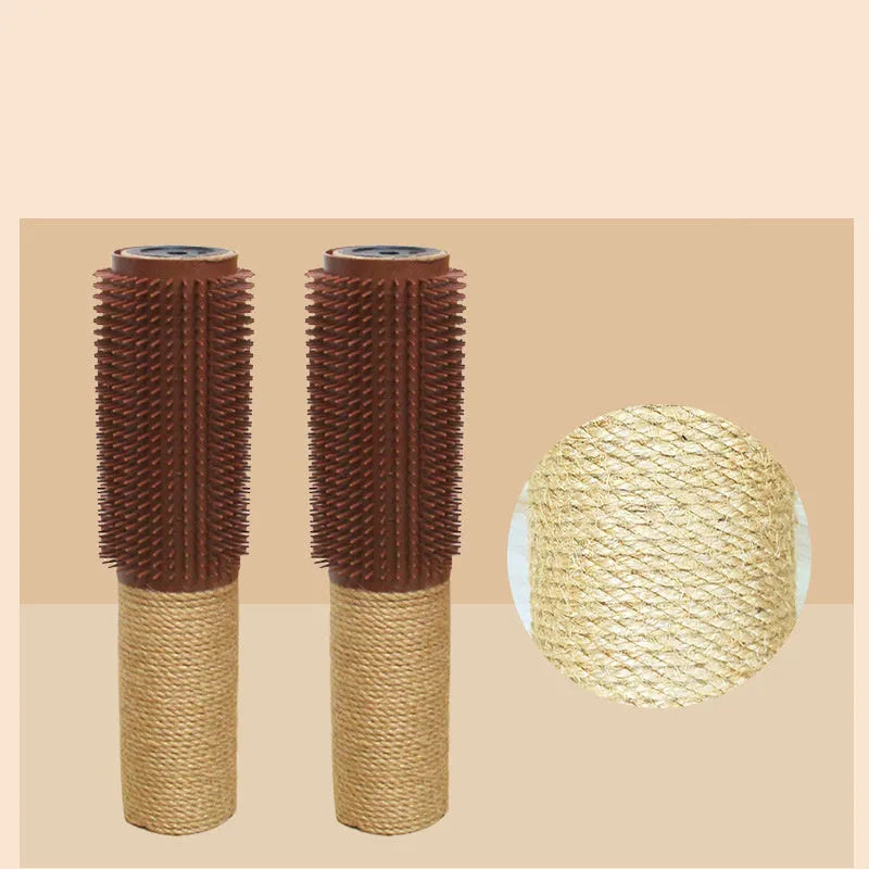 Sisal cat scratching post 30cm high with brown or grey colour options