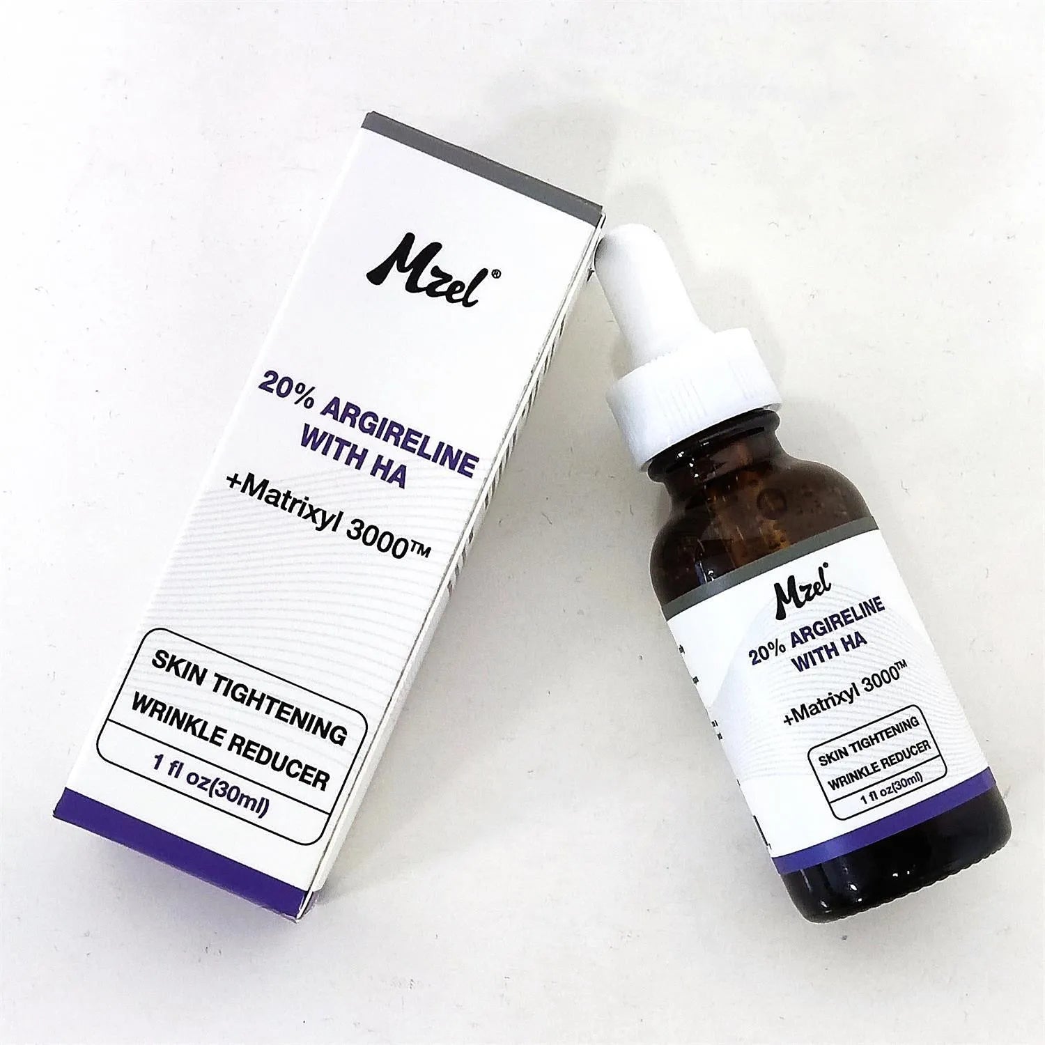 30ml bottle of six-peptide firming anti-wrinkle moisturising liquid with brightening and hydrating properties