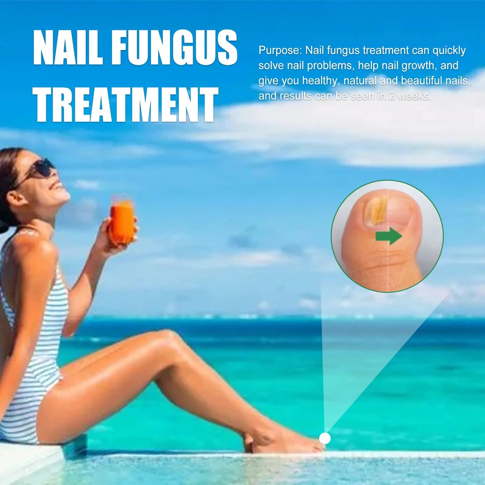 30ml bottle of tea tree oil nail care repair fluid for hand and foot treatment