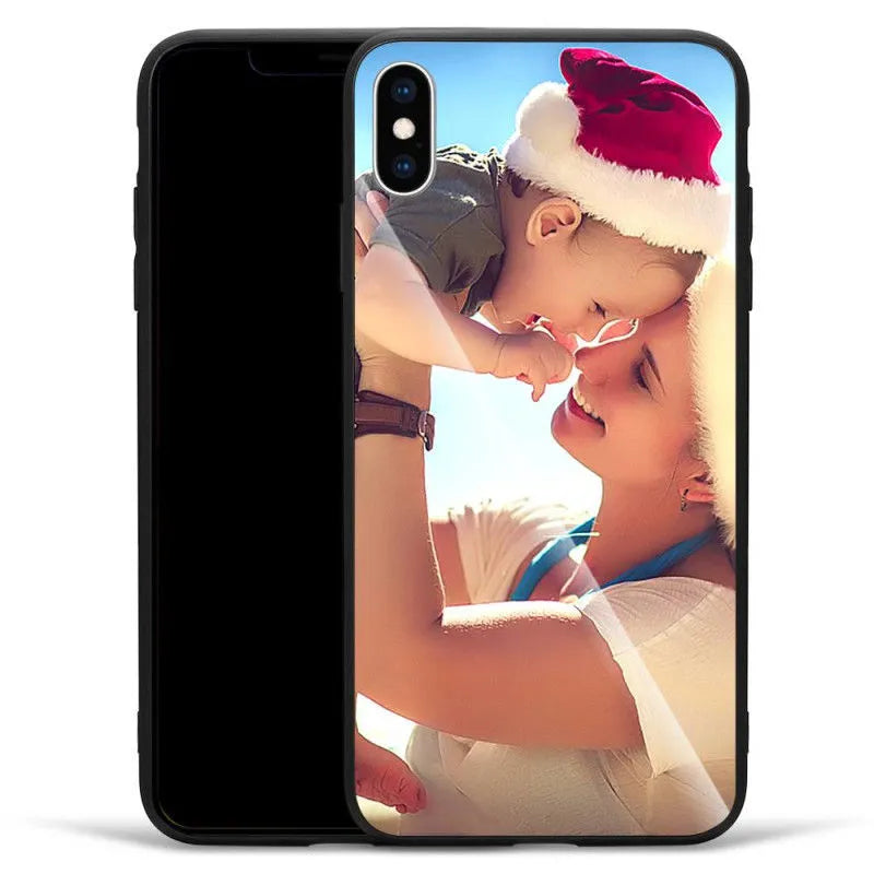 Slim protective case for iPhone with raised bumper edge around screen and camera.