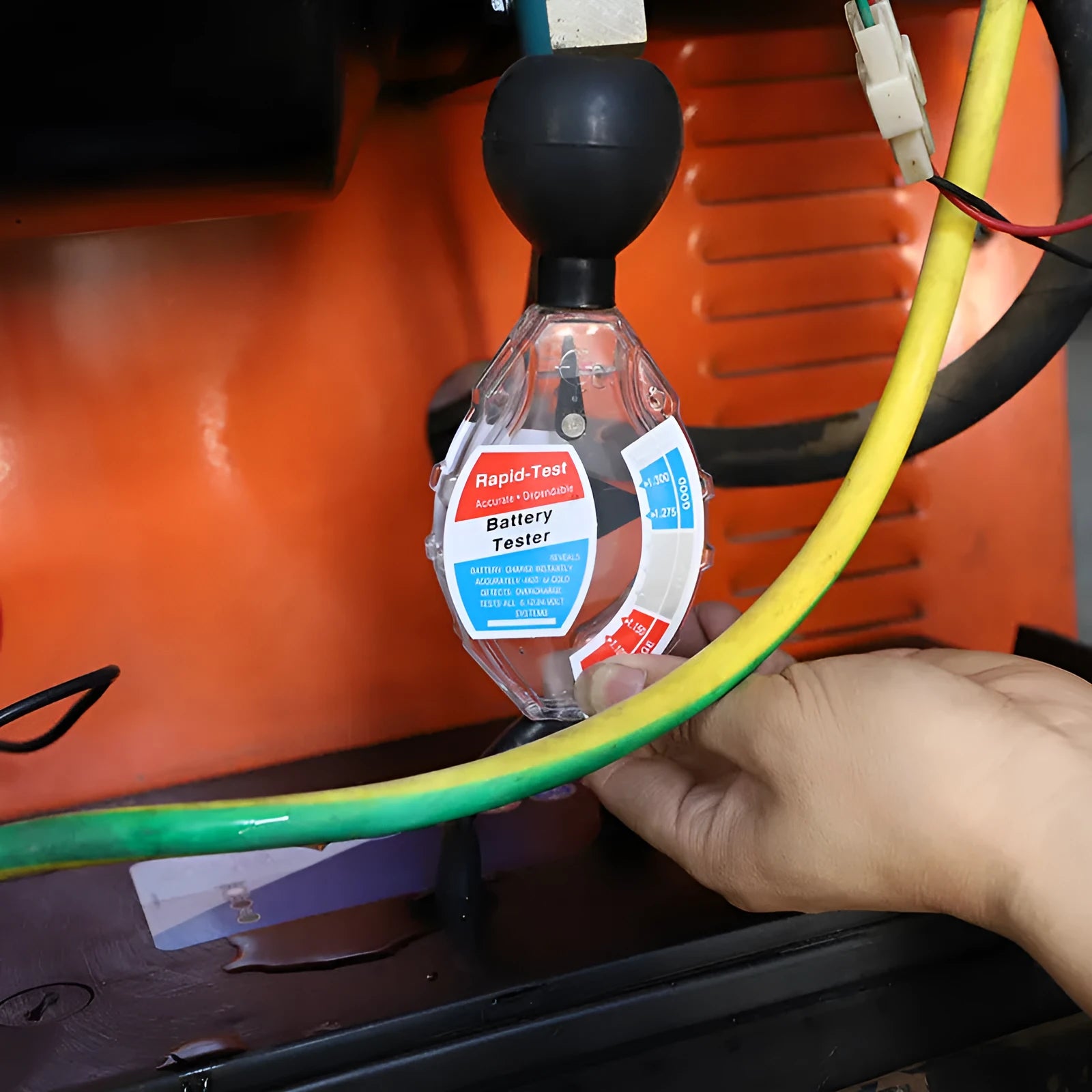 ABS battery electrolyte hydrometer detector with suction tube for lead acid battery testing