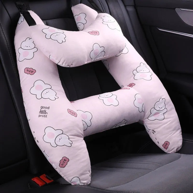 55x70cm automotive headrest pillow with pearl cotton filling showing pattern options