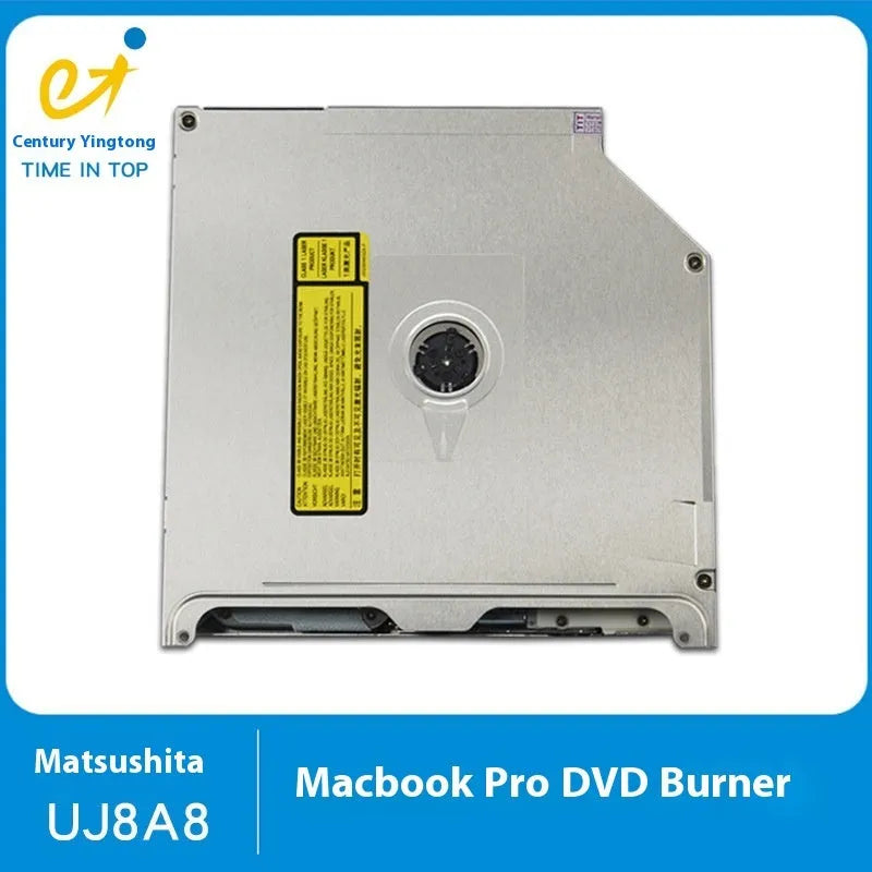 Silver built-in SuperDrive optical drive for MacBook Pro 13 laptops with SATA connector