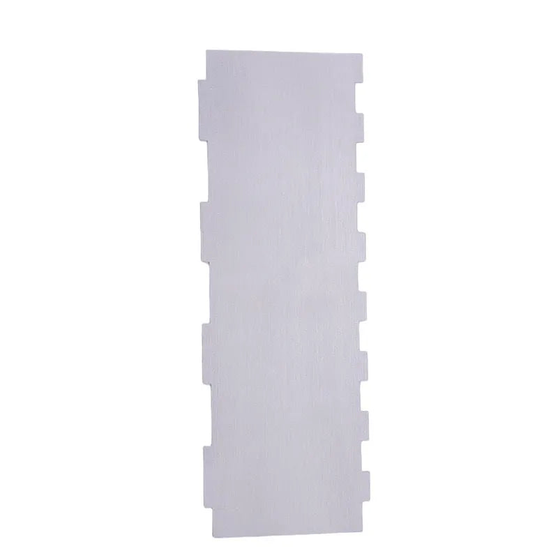 Stainless steel cream scraper cake decorating tool with polygon pattern designs