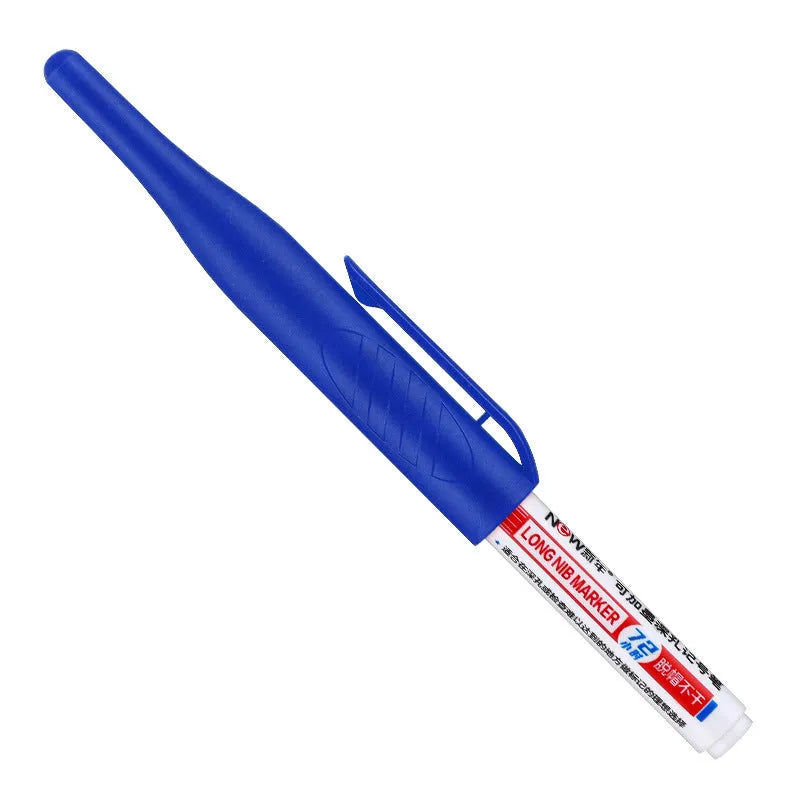 15.2cm quick-dry oil marker pen in black, red, blue and green ink colours for waterproof industrial marking