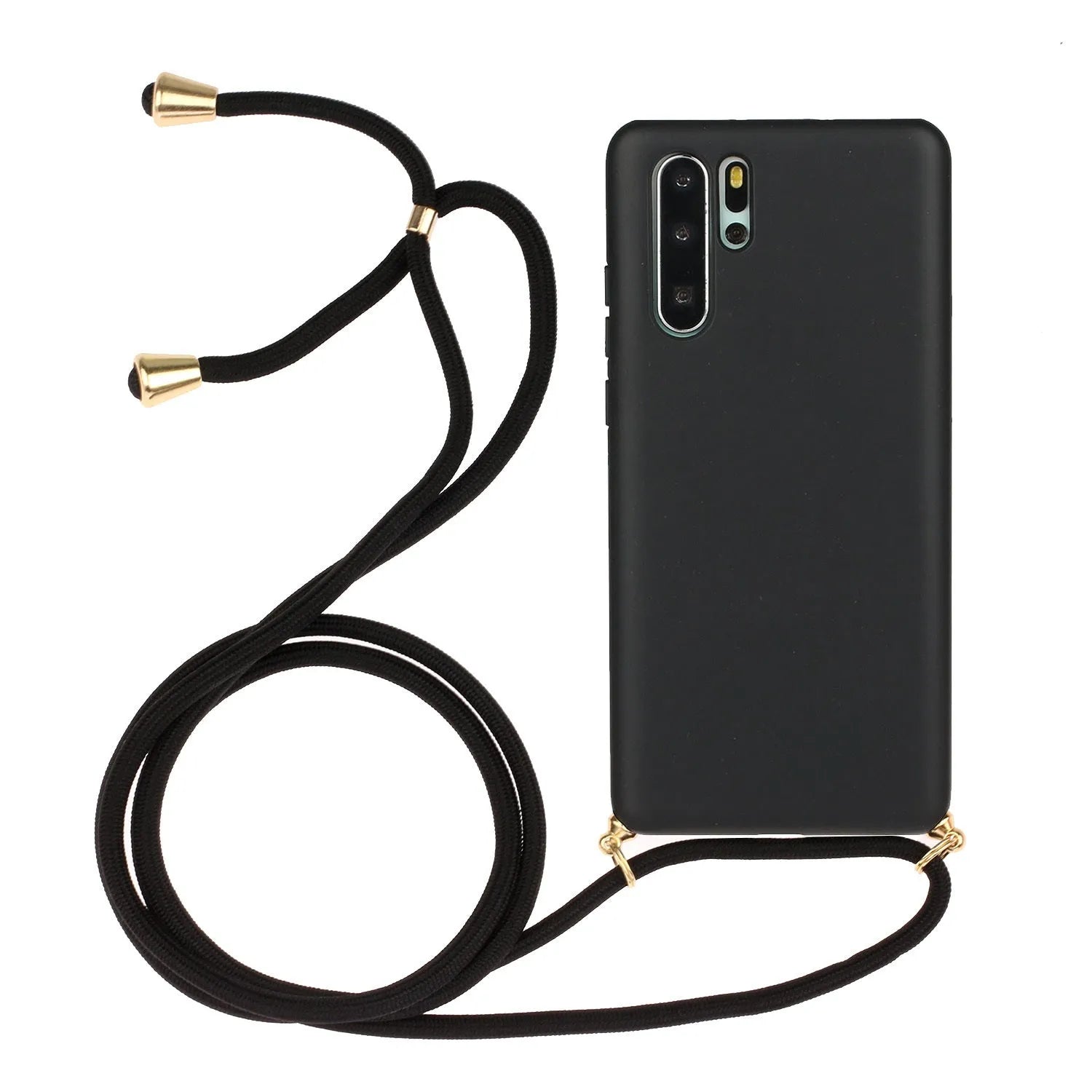 Huawei floral wrist strap phone case in TPU material showing painted back design