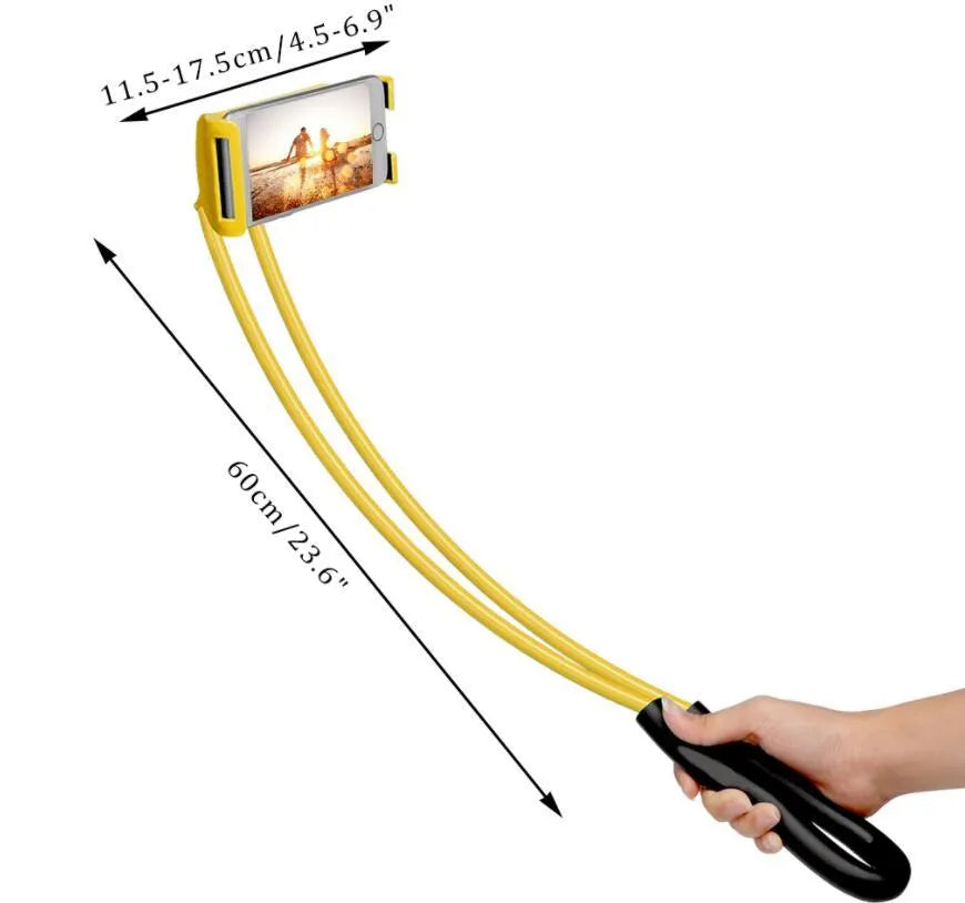 Universal smartphone holder with 360 degree rotation in multiple colours