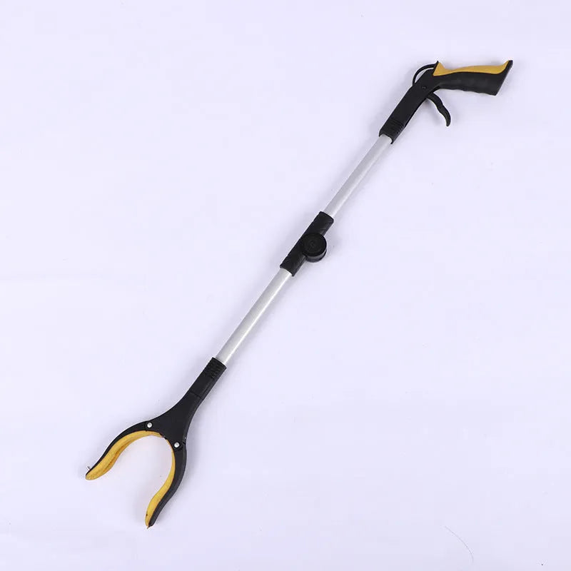 Folding aluminium alloy garbage pickup clamp with magnet sucker showing blue handle option