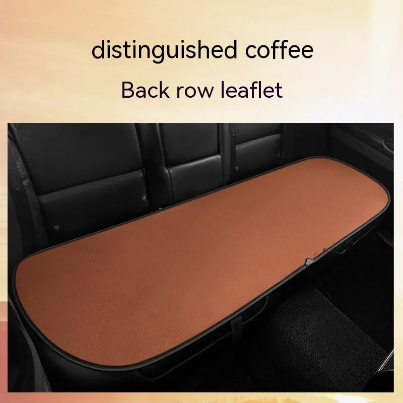 Car heating cushion with automatic temperature control and cotton filler in beige, black or coffee brown