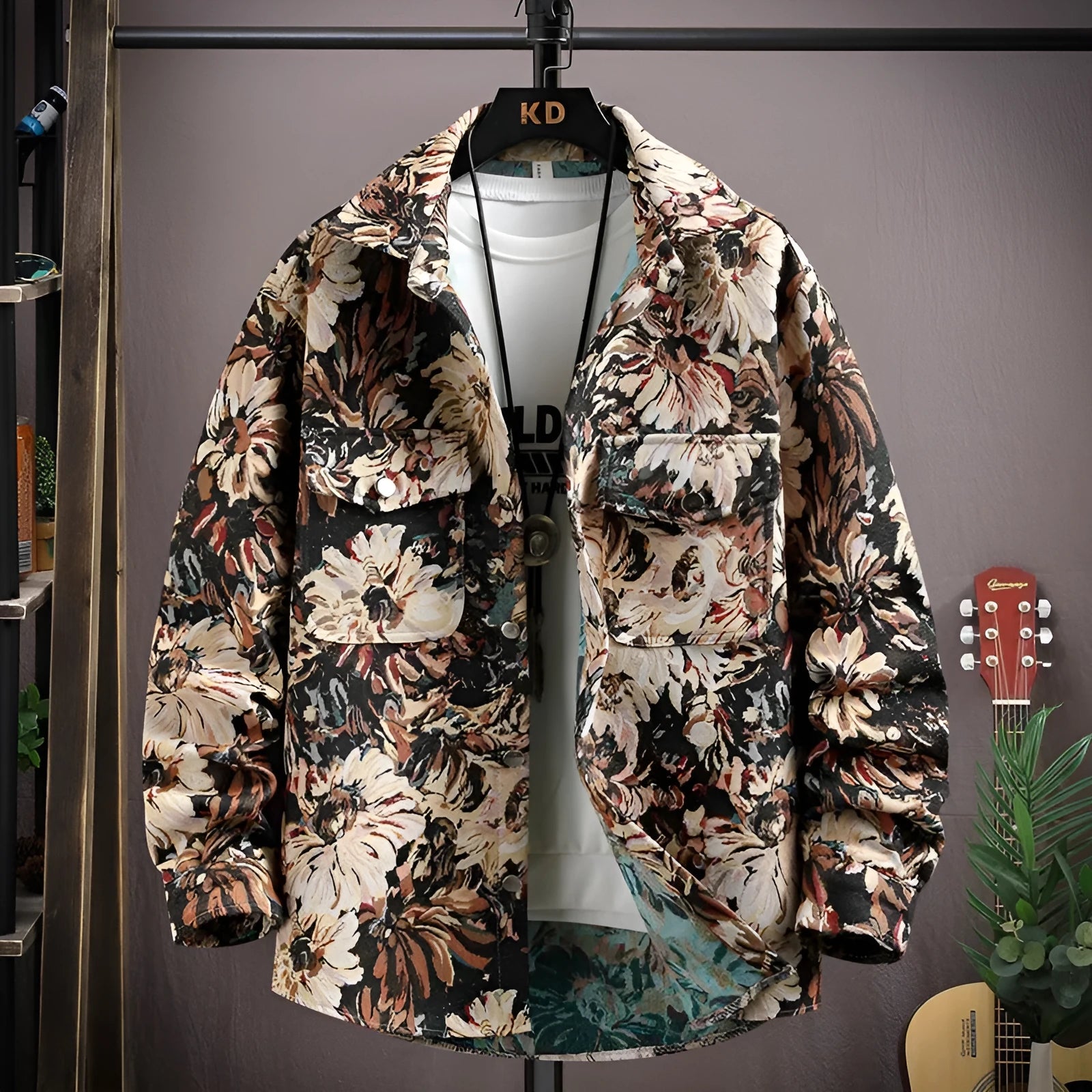 Casual lapel shirt coat in polyester available in multiple colours including blue, black, red, apricot and violet