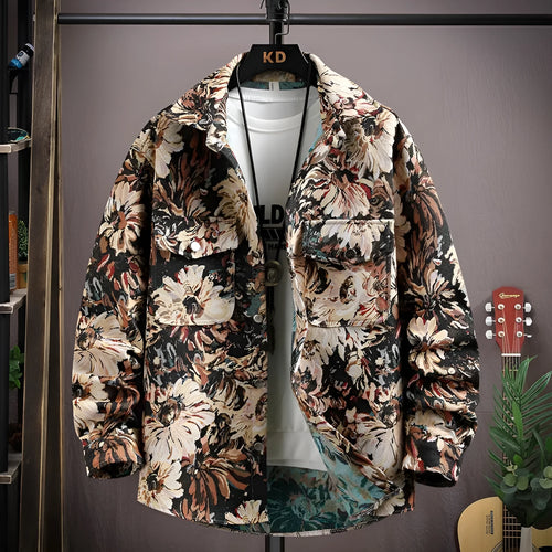 Casual lapel shirt coat in polyester available in multiple colours including blue, black, red, apricot and violet