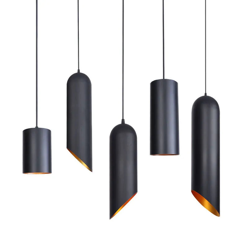 Retro iron art chandelier in D8053 matte black finish for bedroom or living room lighting