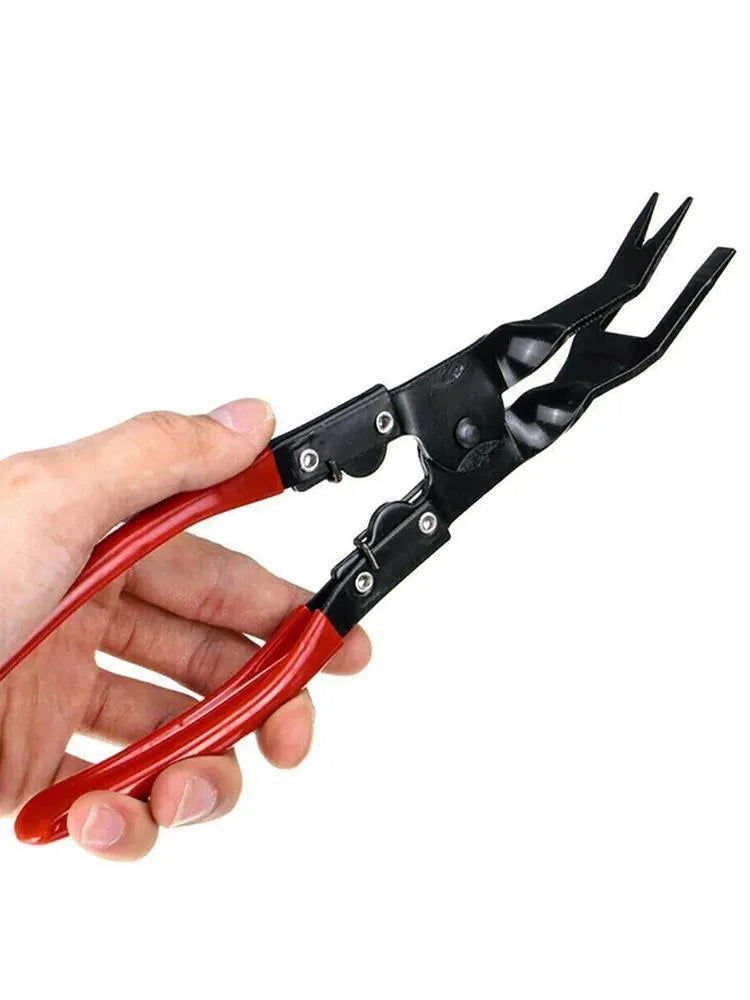 Blue handled car disassembly pliers with 235mm steel construction for door panel and clamp removal