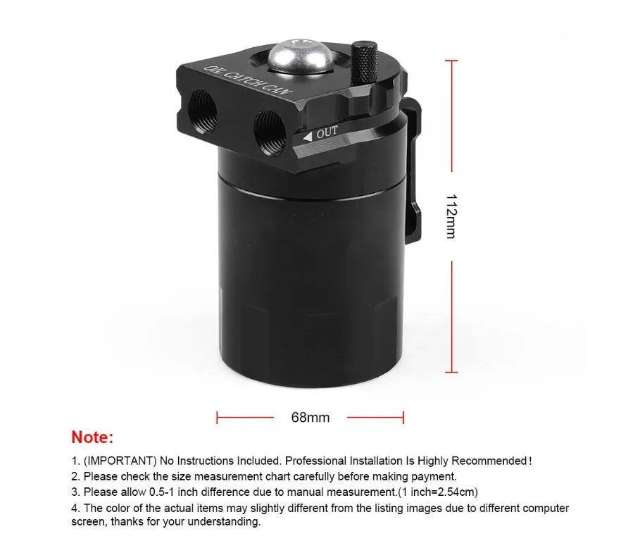Aluminium alloy oil separator car modification part for Ford Expedition models in black, blue, red, or silver colours