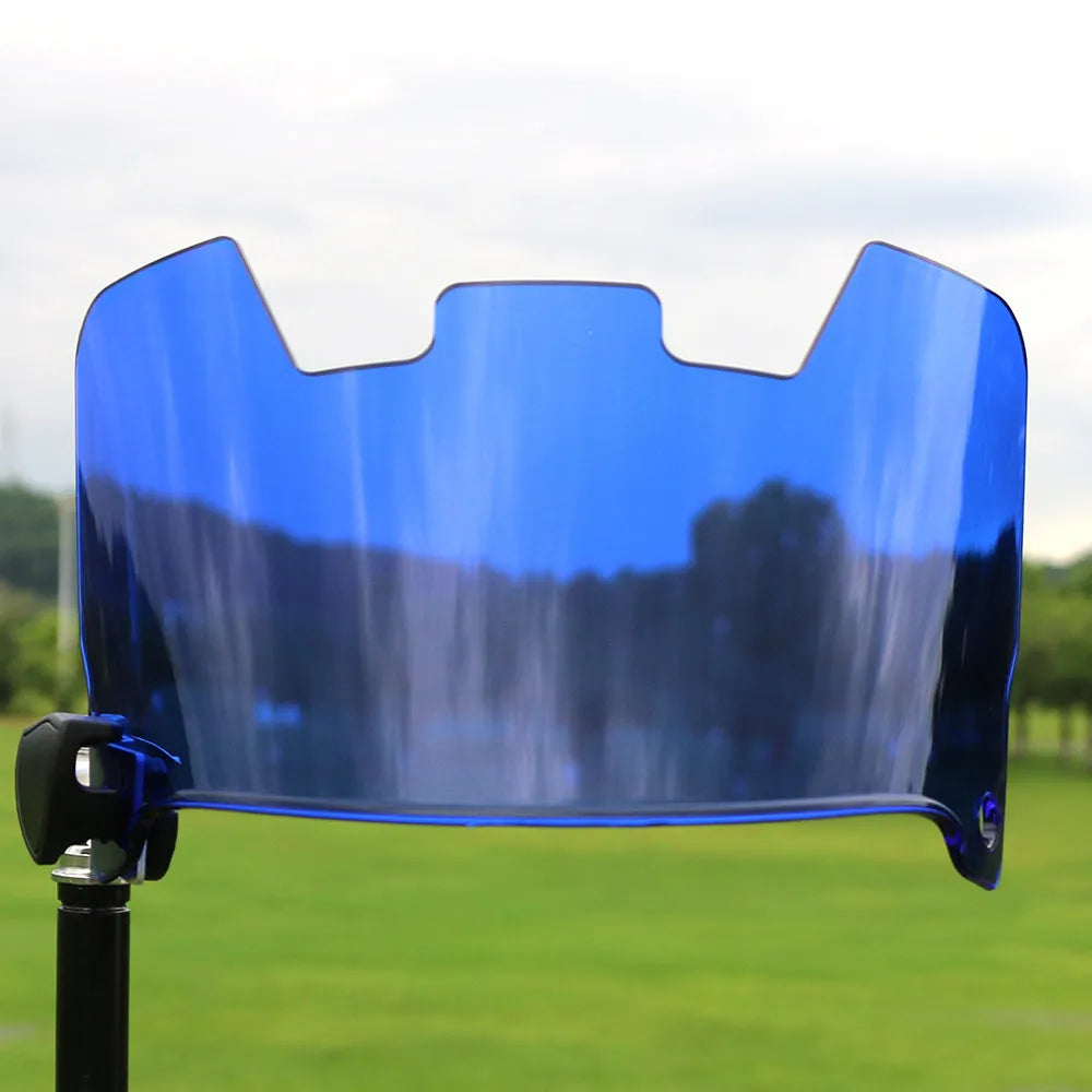 Rugby helmet goggles in multiple colours mounted on a rugby scrum cap