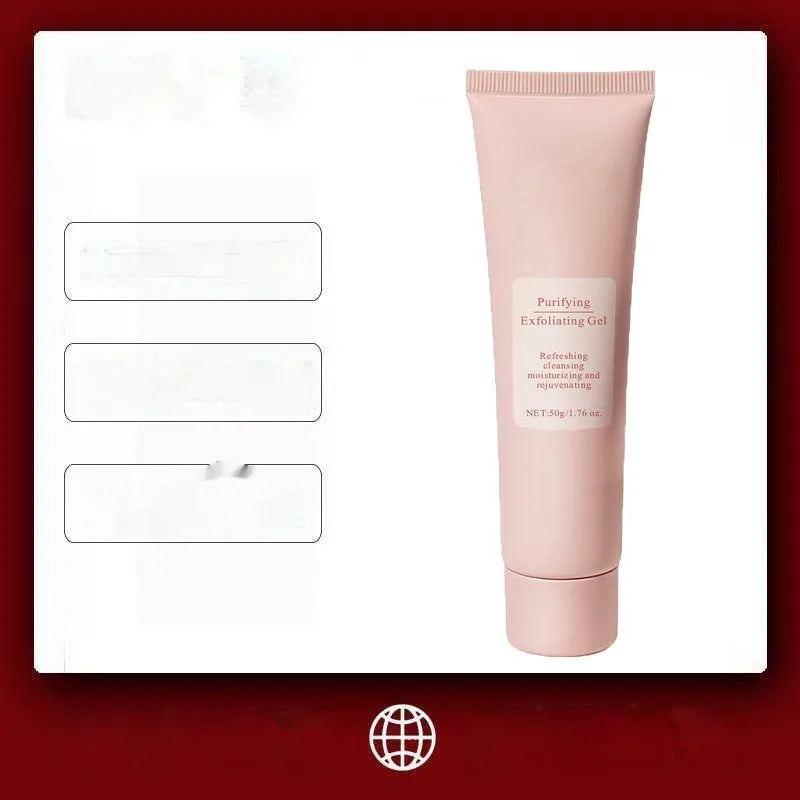 132g moisturising facial exfoliating gel scrub in container for universal skin types