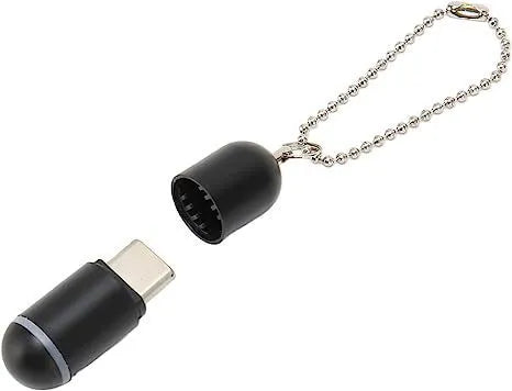 Compact 34mm infrared remote adapter for smartphones with Lightning, Type-C, and Micro-USB options