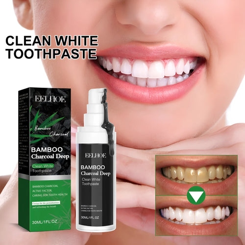A single 30ml tube of Bamboo Charcoal Bright White Stain Removing Toothpaste.